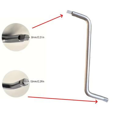 Car Maintenance Tools 8mm 10mm Oil Sump Nut Key Square Drive Wrench Car and Gearbox Drainage/filling Durable Metal Structure
