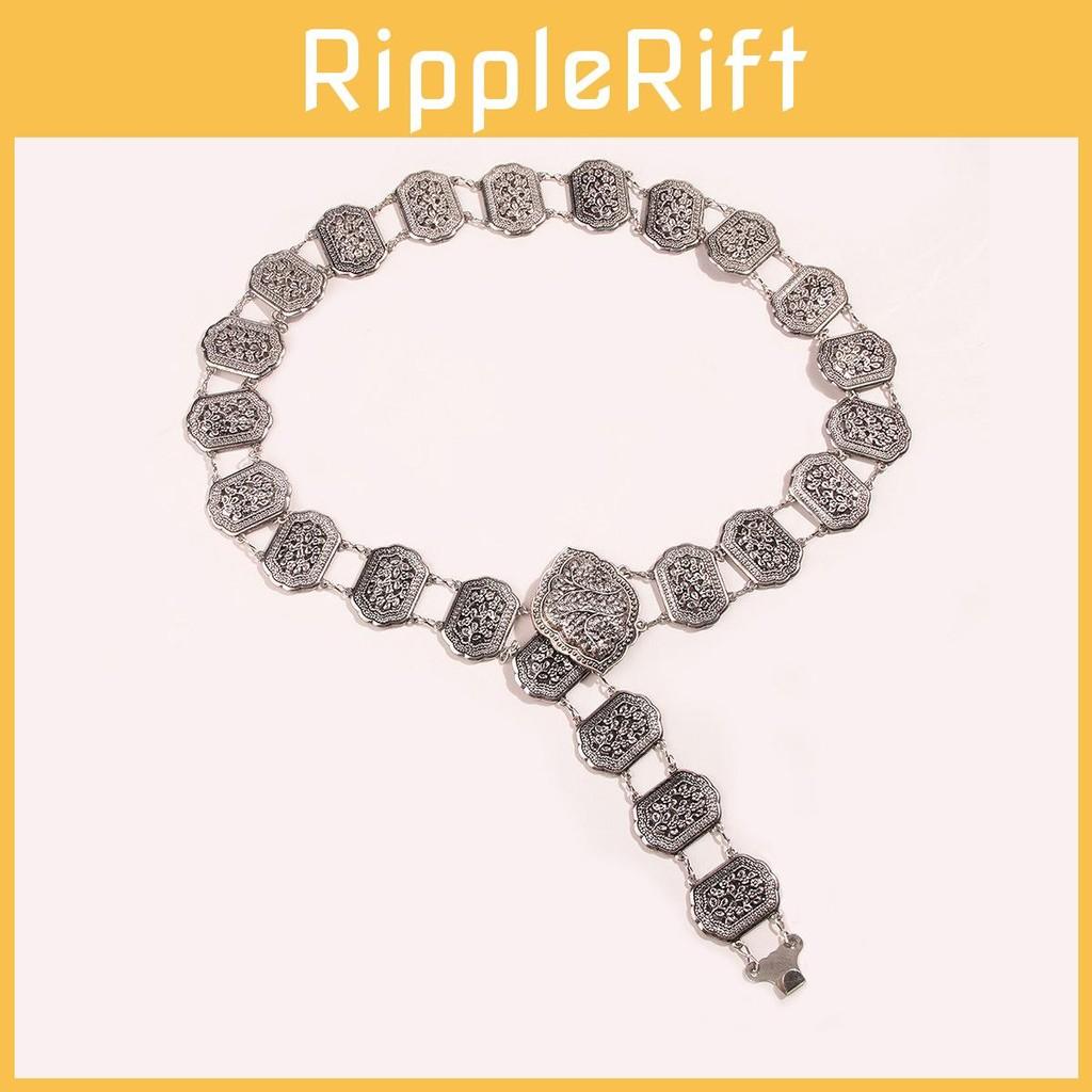 Waist Metal Ladies Belt With Retro Engraved Details For Cultural Costumes And Fashion