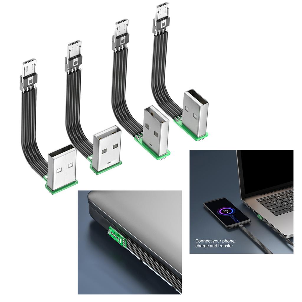 90 Degree Right Angle USB to USB 5Pin Cable with 8 Length Option Efficient Charging Supports 480Mbps Data Transfer
