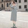 Sibaishe Women's Cartoon Embroidered Hooded Sweatshirt Dress