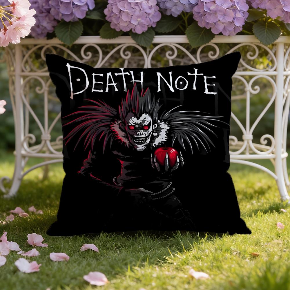 Anime D-Death N-Note Cushion Cover Home & Car Dual-Scene Pillow Cover: Reversible for Premium Comfort
