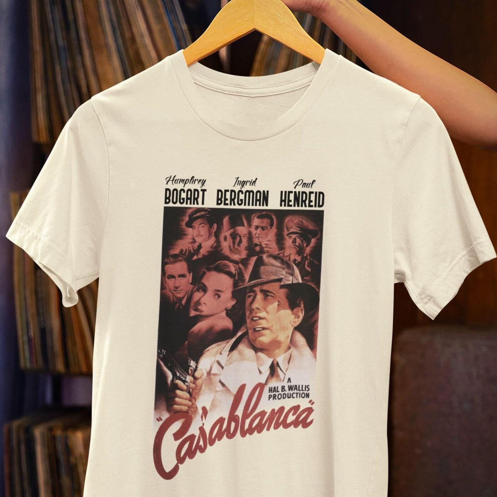 Casablanca Movie T-Shirt – Classic Film, Romantic Drama Tee 4XL