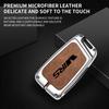 AAABP1 Zinc Alloy Car Remote Control Key Case Cover Holder Shell Fob for Skoda VRS Protection Key Chain Buckle Keyless Accessories