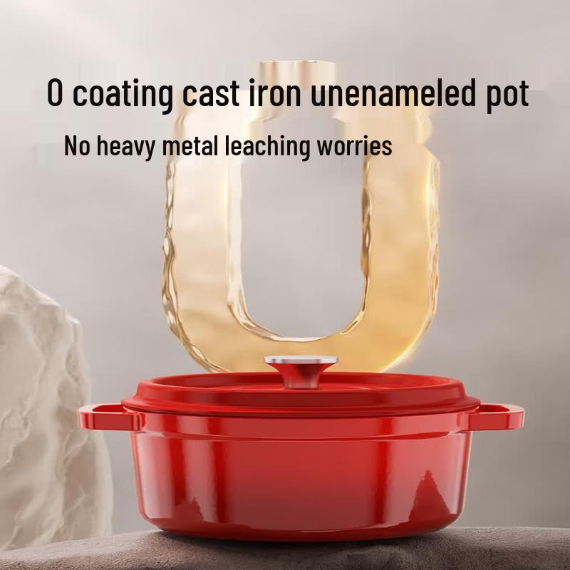 COOKER KING 24cm Enamel Cast Iron Stew Pot
