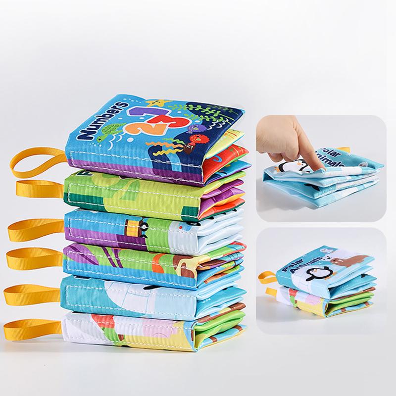 Soft Baby Fabric Book Interactive Sensory Activity Cloth Book For Babies First Educational Montessori Early Learning Game