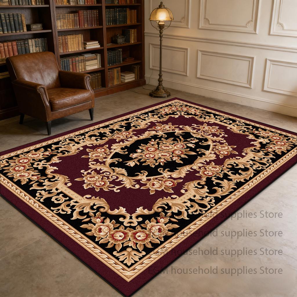 Geometric Rug Retro Colorful Persian Living Room Decoration Machine washable Soft Carpet antiskid customizable Floor Mat study