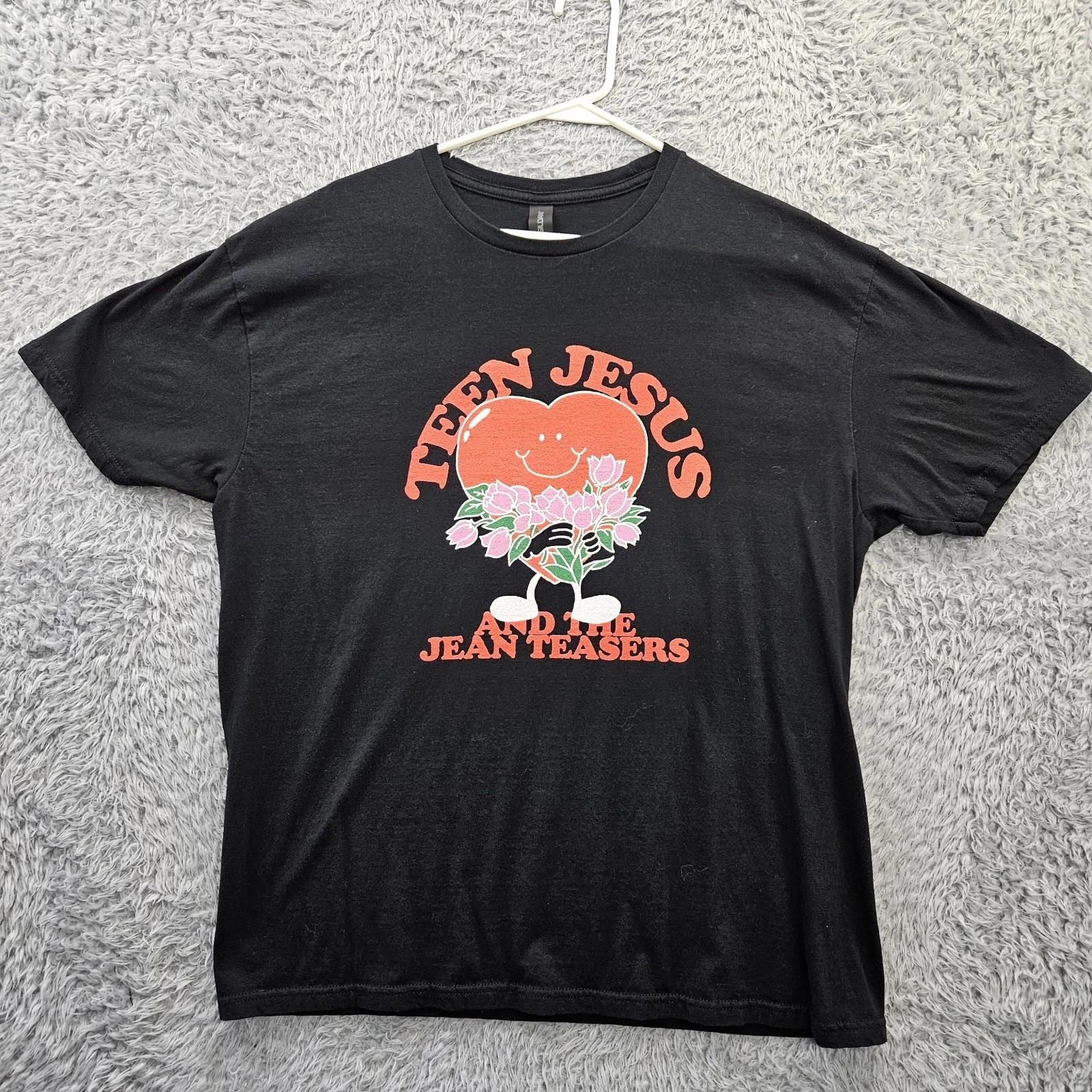 

Teen Jesus and the Jean Teasers 100% Cotton T-shirt Mens Tees Top Men XL Gildan Softstyle XL