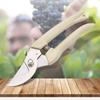 1Pair Pruning Shears Stainless Steel Garden Shears Sharp Handhled Gardening Scissors Garden Clippers for Plants Flowers Bonsai