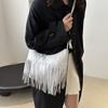 Fringe Bag, Vintage Matte Handbag, Large Capacity, New Design, Fashionable Commuter Crossbody Bag, Casual and Versatile Women's Handbag
