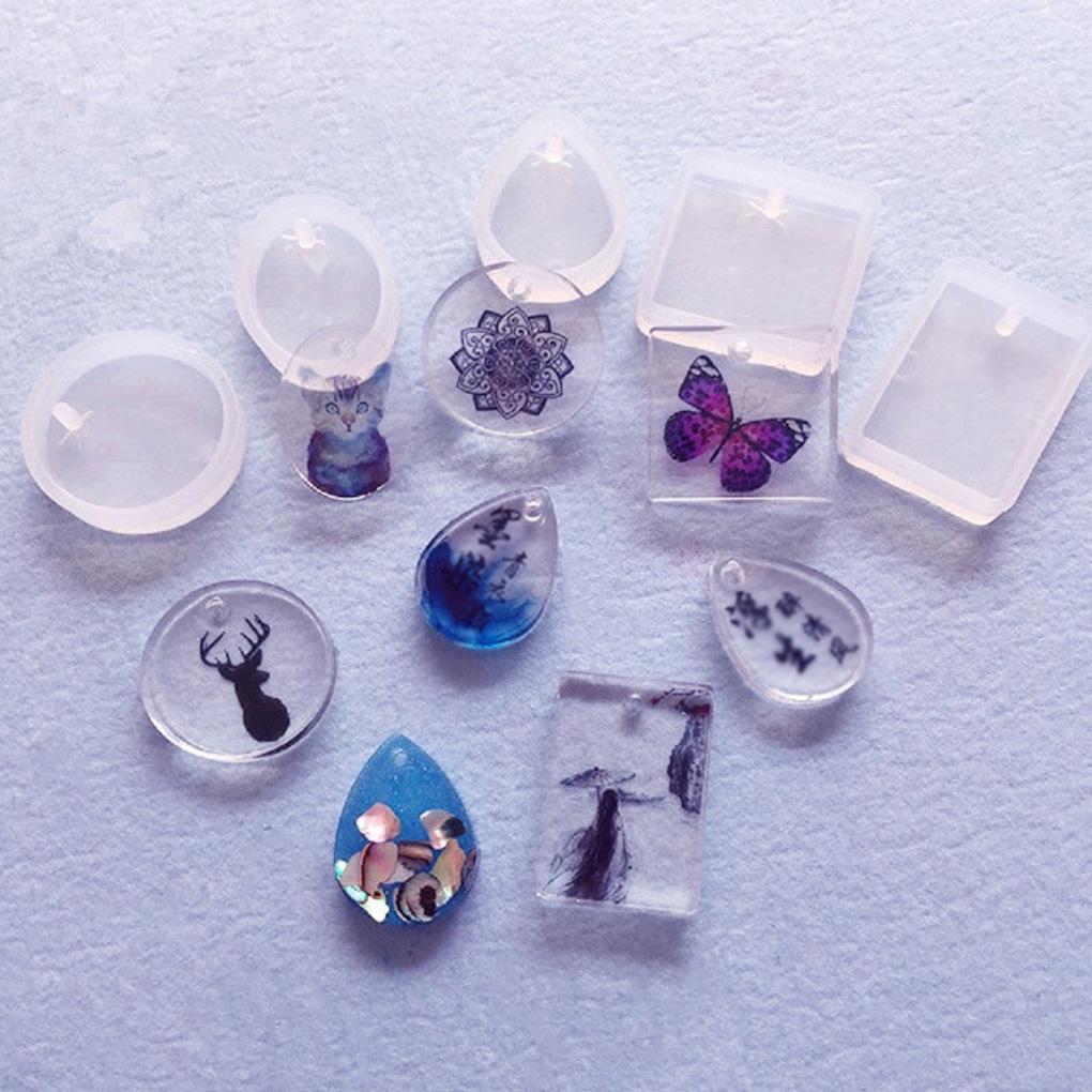 Silicone Mould for DIY Resin Necklace Pendant Crystal Jewellery Making Mold Tool