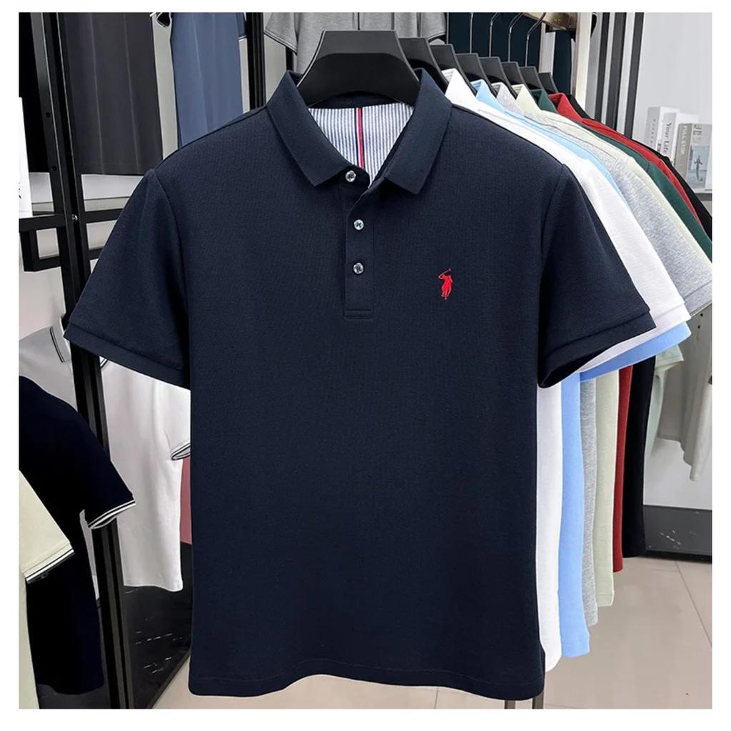 STORN High End Brand 100% Cotton Short Sleeve Polo Shirt Men Luxur Pony Embroidery Comfort Breathable Fashion T-shirt Summer New Top