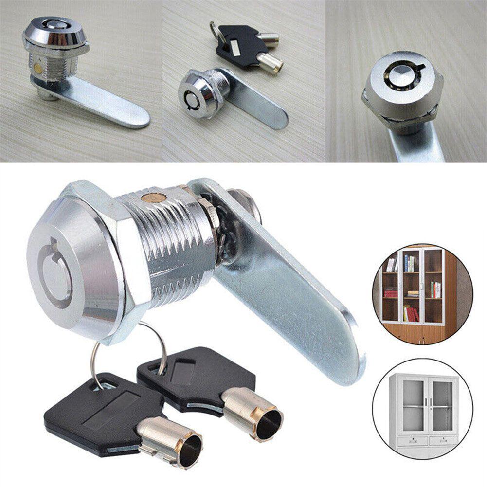 Cam Lock Drawer Cabinet Mail Box Lock 16-30mm Drawer Lock Zinc Alloy Cupboard Tongue Lock With 2 Key Furniture Hardware