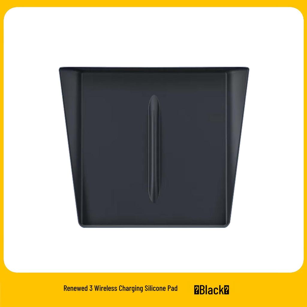 Tesla Model 3/Y Refresh Kabelloses Laden Silikonpad - Rutschfest, Vollständige Abdeckung Konsolenzubehör