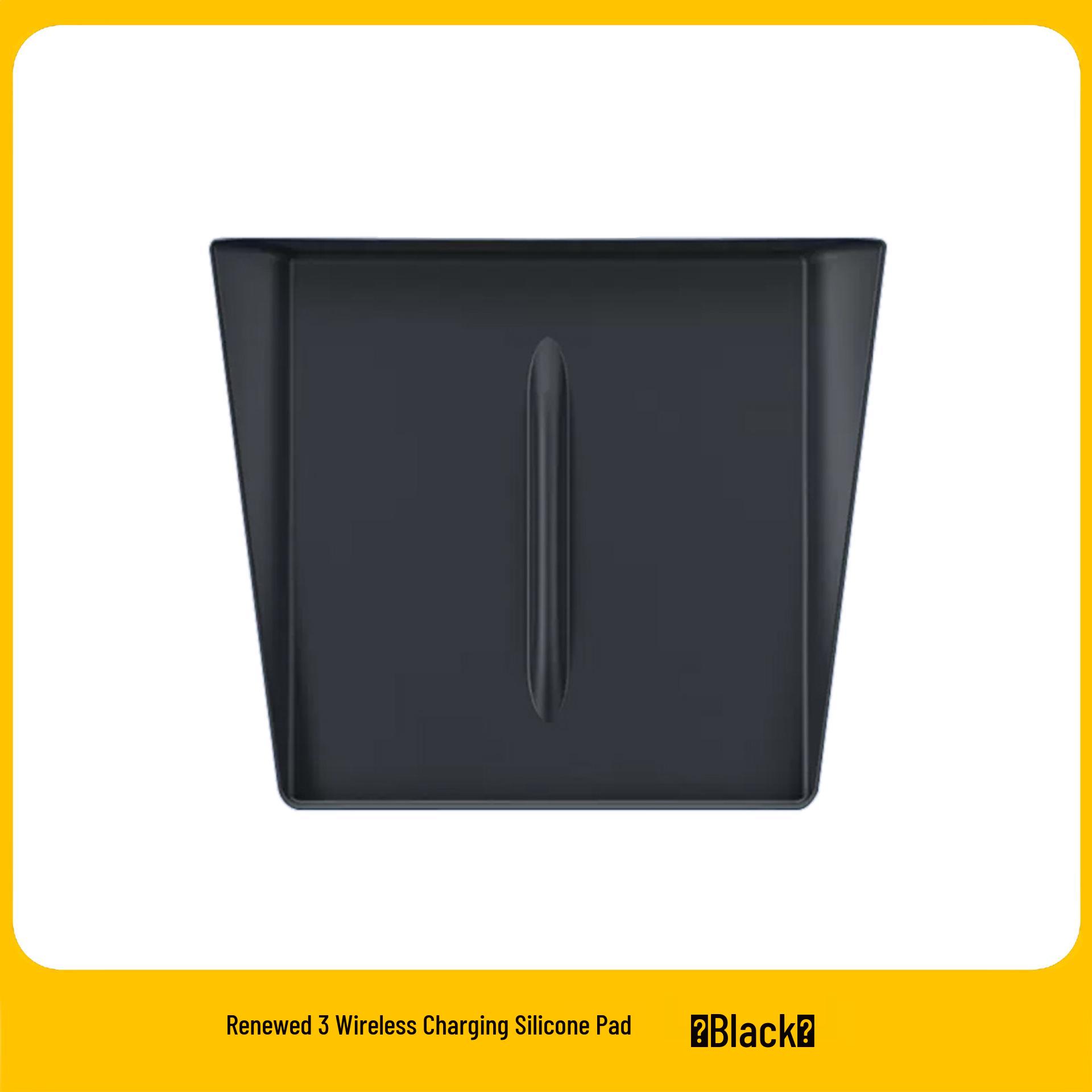 

Tesla Model 3/Y Рестайлинг Беспроводная зарядка Силиконовый коврик - Противоскользящий, Полное покрытие Консольный аксессуар