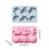 Silicone Candy Molds Chocolate Molds Cake Molds 6 Cavity Non-stick Silicone Baking Molds for Halloween Gifts Cake Deco
