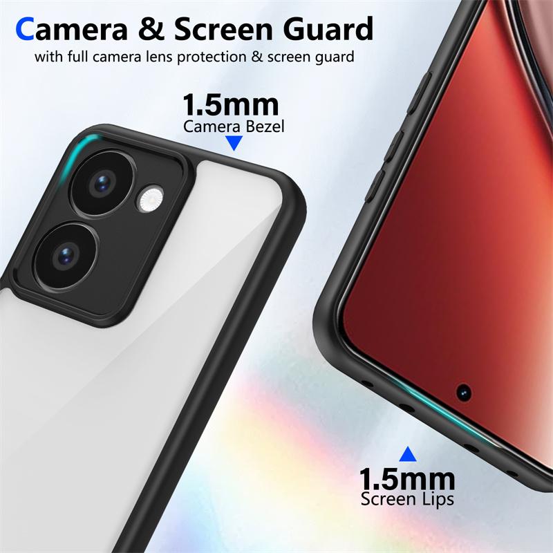 Realme P3 Ultra RMX5030 Case Plating Bumper Shockproof Clear Back Cover Hard Matte Phone Case for Realme P3Ultra 5G RMX5030