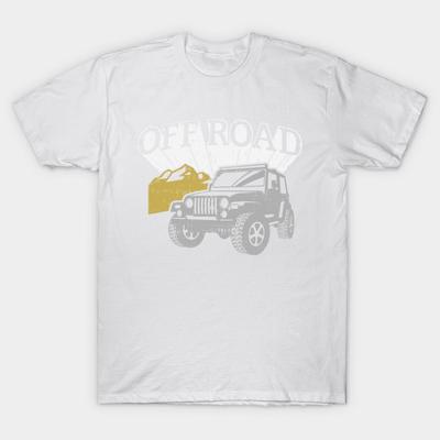 T-Shirt Damen Offroad SUV Fahren Vintage Retro Harajuku Print Kawaii T-Shirt Sommer Kurzarm Damen T-Shirt Top
