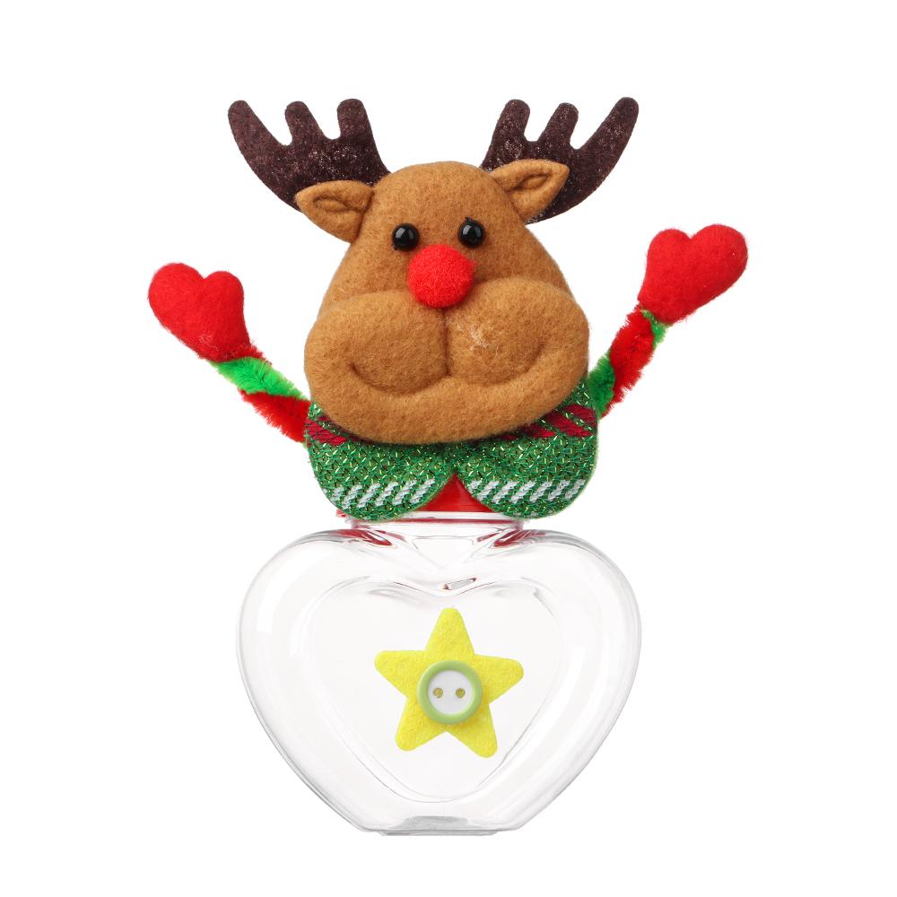 Festival Supplies Xmas Accessories DIY Storage Bottle Kids Candy Jar Santa Claus Cute Box Christmas