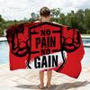 No Pain No Gain Towel Shower Sauna Travel Spa Quick Dry Gym Accessories Soft Large Beach Towels