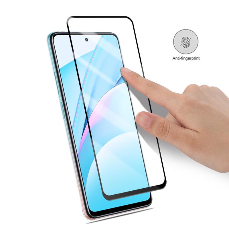 MOCOLO Full Glue Full Cover Silk Printing Tempered Glass Screen Protector for Xiaomi Mi 10T Lite 5G/Redmi Note 9 Pro 5G/Mi 10i 5G