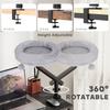 Cat Desk Bed, Cat Hammock 360 degrees Rotatable Adjustable for Window, Table, Work, Grey
