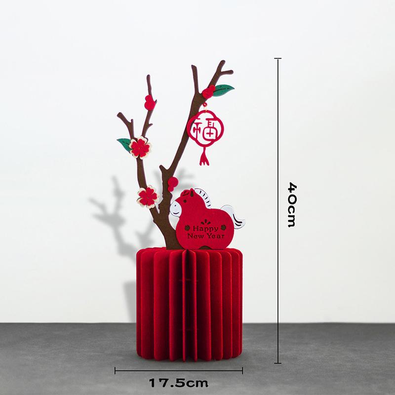 Chinese New Year Honeycomb Vase Ornaments Horse Year Spring Festival Scene Chinese-Style Wedding Moving Ceremony Decor