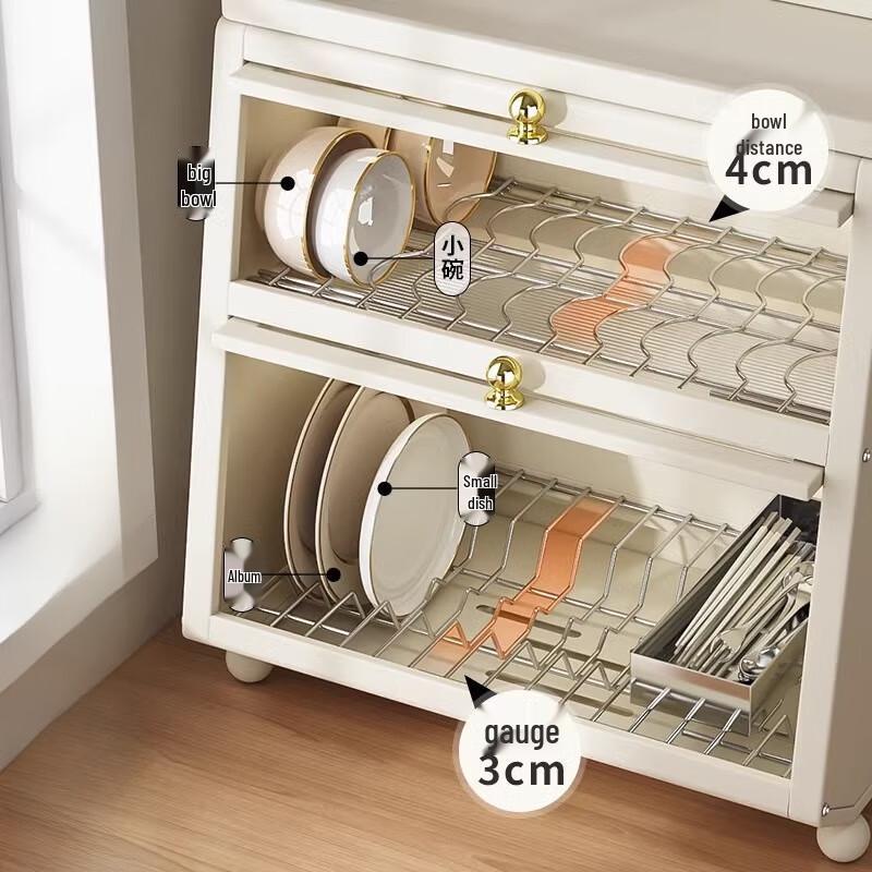 Kitchen Countertop Dish Drying Rack with Lid