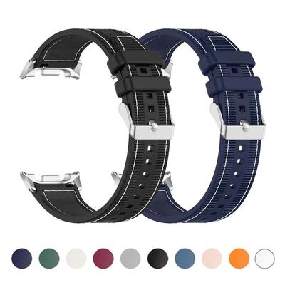 Silicone Nylon Strap For Samsung Galaxy Watch 8 40mm 44mm Sports Replacement Watchband Bracelet Watch8 Classic Correa Straps