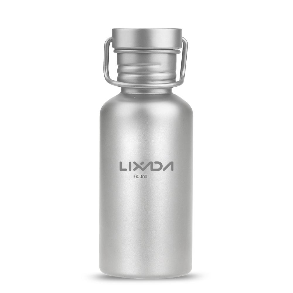 

Бутылка для воды LIXADA 750 мл, полностью титановая, сверхлегкая, для кемпинга, велоспорта, с чашкой из титана 300 мл 600ml