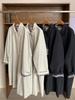 Einfarbiger mittellanger einreihiger Damen-Trenchcoat im koreanischen Stil - Lässige, vielseitige und figurbetonende Oberbekleidung