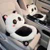 Plush Rabbit Plush Soft Seat Cushion Panda Rabbit Car Headrest Neckpillow  Car Interior Ornaments