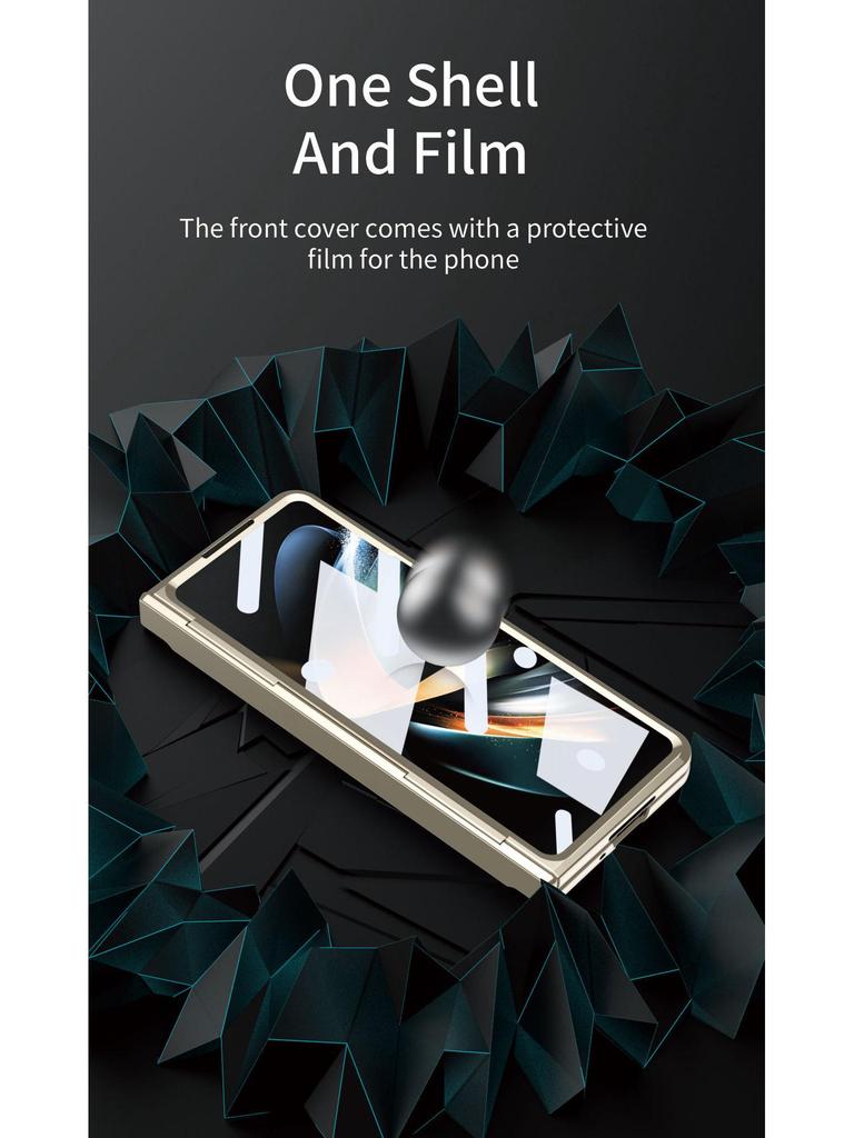 Kompatybilne etui na telefon Samsung Z Fold 7/6/5 z miejscem na rysik, podstawką, płaskim zawiasem i pełną ochroną przed upadkiem