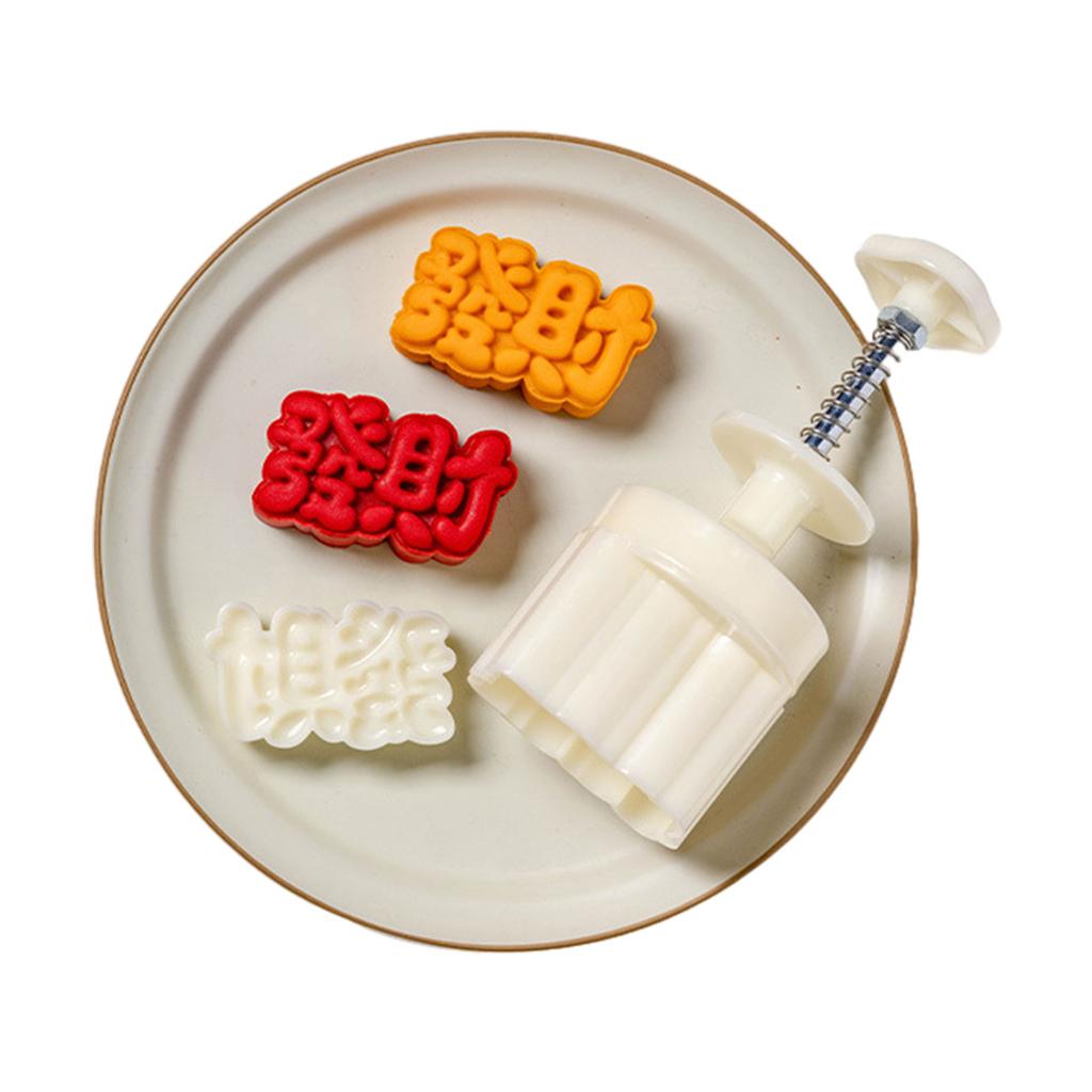 Convenient Mooncake Mold Mooncake Baking Tools ABS Material Mooncake Press Mooncake Stamps for Traditional Celebrations
