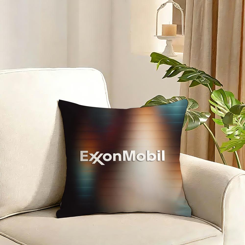 ExxonMobil Cushion Cover Reversible Plush Pillow Cover Soft Fluffy Home Decor for Sofa Bedroom