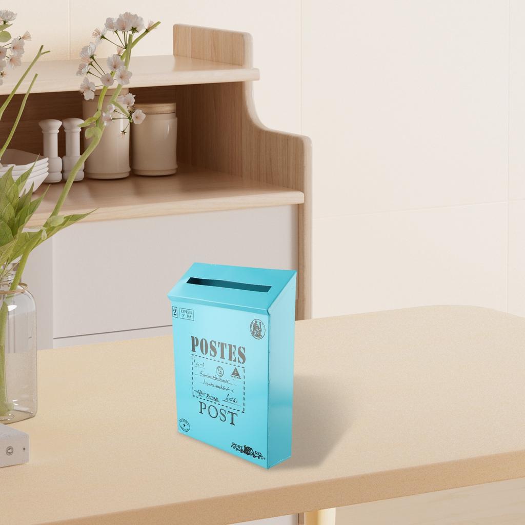 For Home Decoration Metal Mail Collection Vintage Mailbox Mail Collection Ample Storage Space Convenient Mail Access