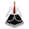 Anime Danganronpa Celestia Ludenberg Yasuhiro Taeko Cosplay Kostüm Perücke mit Kleid inklusive Hemd Krawatte Socken Outfits Halloween