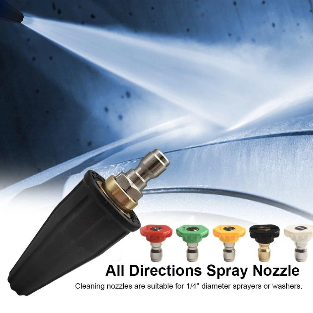 360 Degree Rotating Pressure Washer Tips Stainless Steel Turbo Spray Tips Power Washer