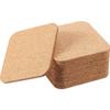 10Pc Cork Coaster DIY Tableware Pad Small Board Square/Round Mat SelfAdhesive Drink Cup Mat Home Table Decoration 100mmx100x3mm