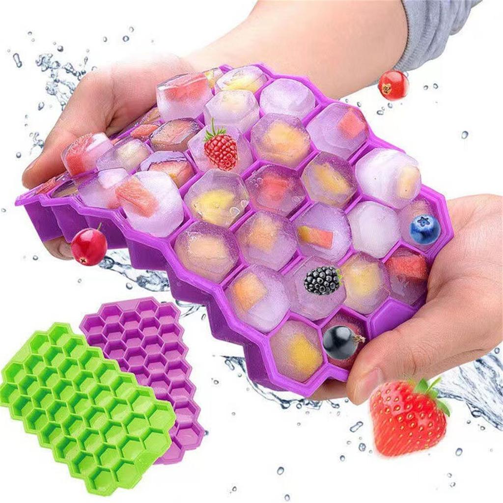 1pcs Honeycomb 37 Lattice  Tray Maker Without Lid DIY Ice Mold
