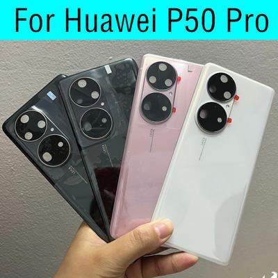 6.6" For Huawei P50 Pro Back Battery Cover Back Glass Rear Housing Door  For P50Pro Battery Cover With Camera Frame Lens