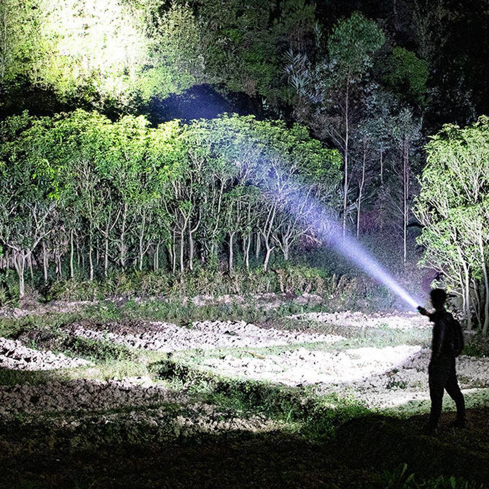 Mini Portable Flashlight USB Rechargeable Small Household Torch Outdoor Camping Hiking Emergency Lighting Light