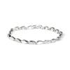 Bracelet - LUXENTER - Tanal - Rhodium-plated Silver Finish - White Cubic Zirconia - 18 Cm