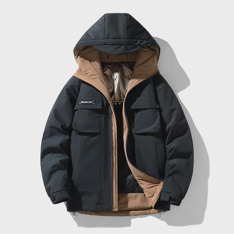 Men's Down Jacket 2023: High-Quality 90% White Duck Down, Short and Trendy, Sizes L-9XL.