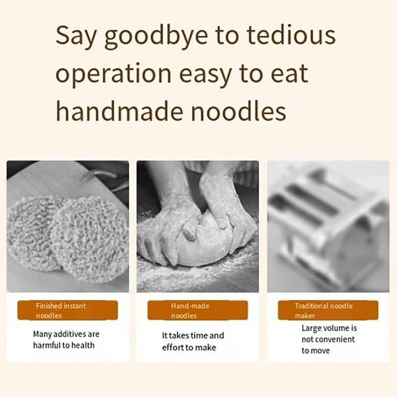 Household Stainless Steel Electric Noodle Maker Cordless Handheld Automatic Noodle Pasta Noodle Baking Machine