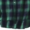 Men's  Casual Fashion Plaid  Printing Loose Lapel Long Sleeve Shirt Tops Blouse