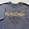 Vintage Y2K Grey Harley Davidson Grey Biker Chick Pinup Graphic T Shirt Unisex T-Shirt