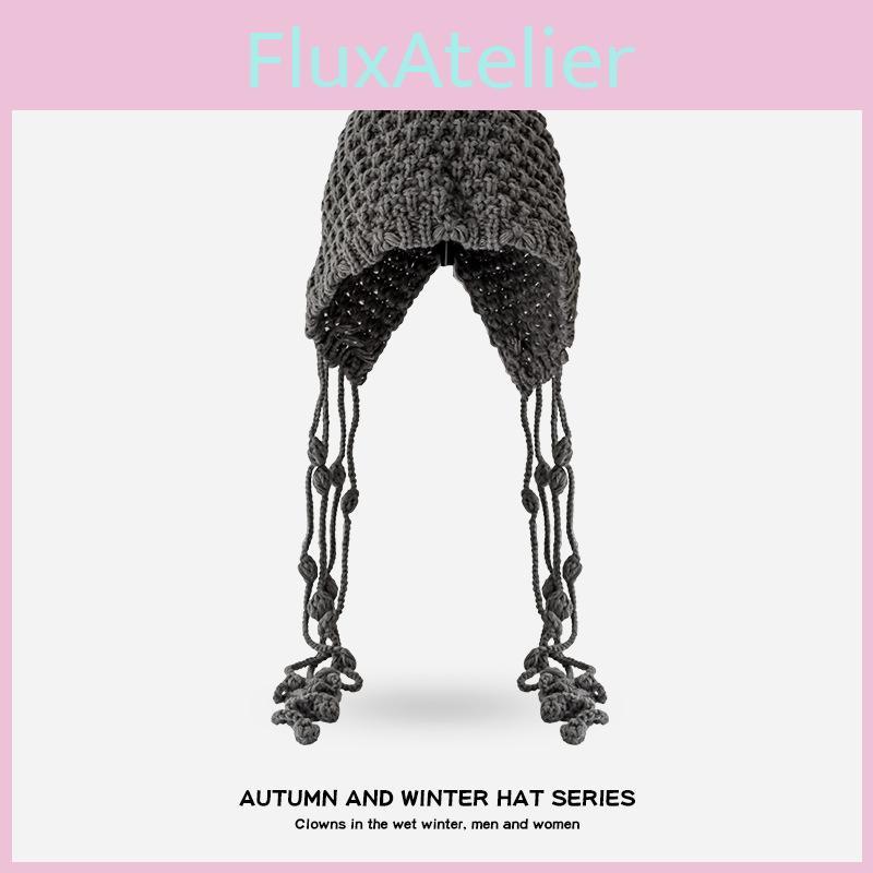 Autumn Winter Felt Cap For Women Handmade Windproof With Embroidered Text