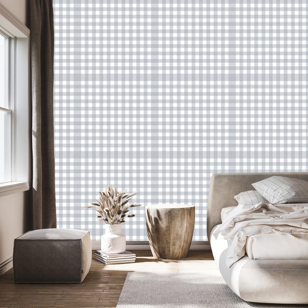 Light gray fabric pattern wallpaper for living room and bedroom 50x1000