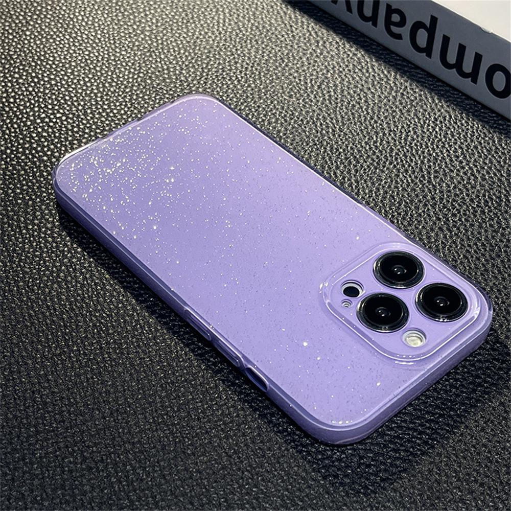 Fashion Bling Glitter Jelly Soft Silicone Phone Case For iPhone 16 15 11 12 13 14 Pro Max XR XS X 8 7 Plus Shockproof Back Cover