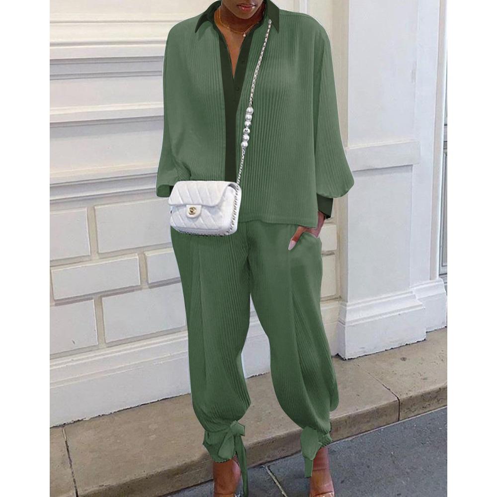 Herbst Neues Damenbekleidungsset mit losen Fäden